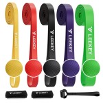 LEEKEY Resistance Bands, Exercise Bands with Handles,Pull Up Assist Bands - Band Set with Door Anchor - Bands for Working Out,Band for Men and Women Fitness Training,Home Workouts