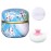 Qopoto Body Powder Puff and Container for Dusting Powder, Women Powder Puff and Powder Case for Bath and Travel (Plum Blossom)