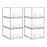 Vtopmart 6 Pack Small Clear Stackable Storage Drawers,Acrylic Bathroom Makeup Organizer,Plastic Storage Bins For Vanity, Undersink, Kitchen Cabinets, Pantry, Home Organization