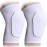 COOLOMG Basketball Knee Pad for Kids Youth Adult, Compression Anti-slip Knee Sleeve for Volleyball Football, Sports Knee Protector (1 Pair) White S