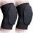 COOLOMG Basketball Knee Pad for Kids Youth Adult, Compression Anti-slip Knee Sleeve for Volleyball Football, Sports Knee Protector (1 Pair) Black XS