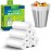 Clear Small Trash Bags 4-Gallon bathroom garbage bags, Trash Bags for Bathroom Bedroom Office - Unscented 15 Liters waste basket liners (150 Counts)