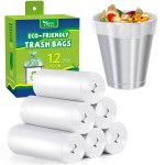Small Trash Bags 1.2-Gallon: Bathroom Trash Bags Small Garbage Bags Clear Trash Bag for Bathroom Bedroom Office - Mini Trash Liners (Clear, 150 Counts)