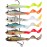 GOTOUR Pre-Rigged Soft Fishing Lures, Curly Tail Swimbait for Bass, Pike, Trout, Walleye, Salmon, Redfish, Crappie, All Season Freshwater Fishing Bait