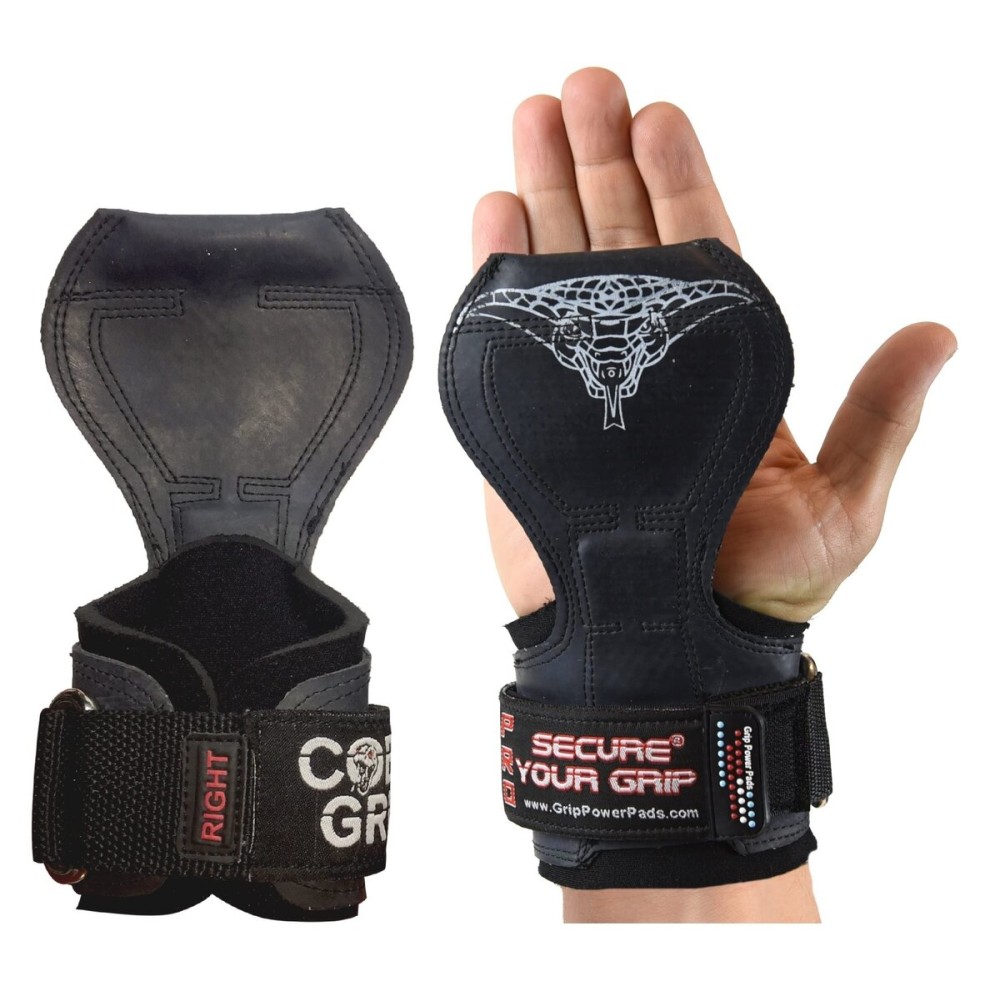 Cobra Grips PRO Weight Lifting Gloves Heavy Duty Straps Alternative Power Lifting Hooks for Deadlifts Adjustable Neoprene Padded Wrist Support Bodybuilding
