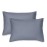 EXQ Home Toddler Pillowcases 13x18 Travel Pillow Case Set of 2, Small Pillow Case Fits Baby Pillow Sized 12x16, 13x18, Kids Pillowcases 2 Pack Machine Washable with Envelope Closure (Blue Grey)