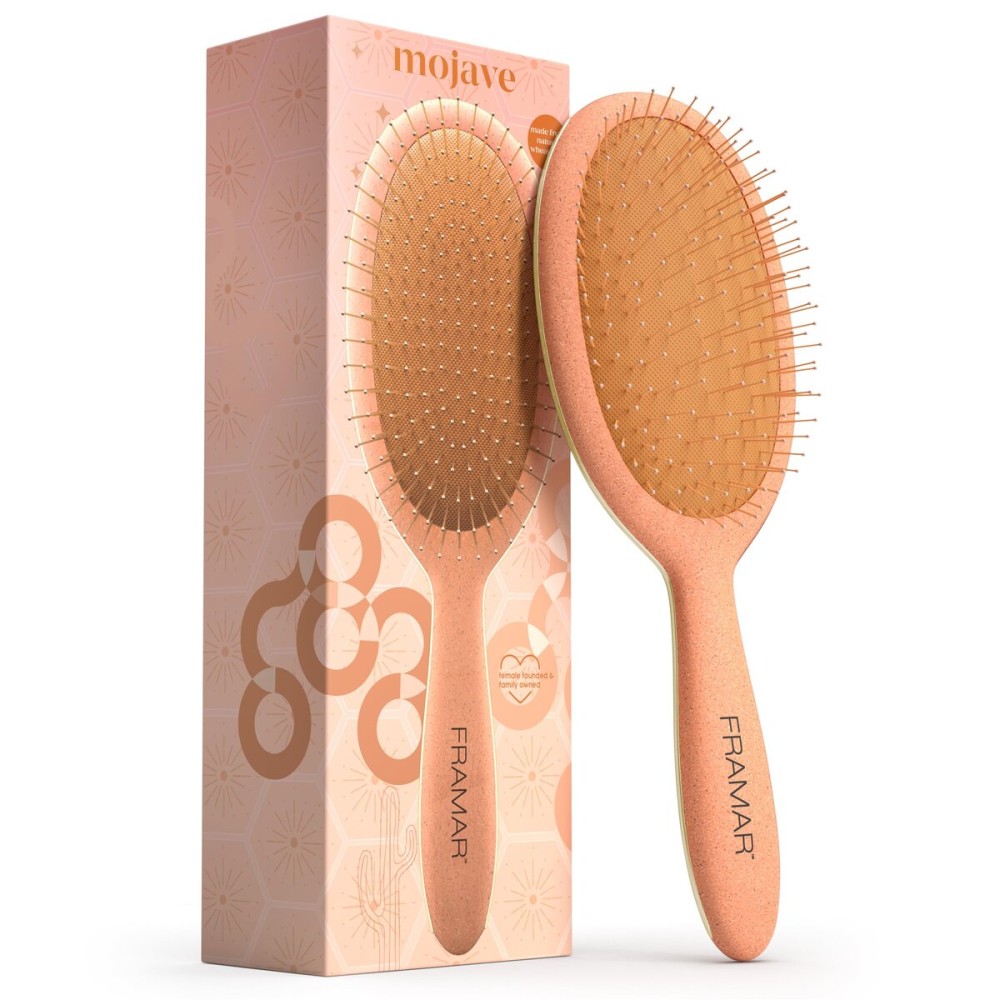 FRAMAR Wet Hair Brush Detangler - Wet Hair Brushes For Women, Detangle Brushes For Thick Hair, Cepillos Para Cabello Detangler Brush - Sienna