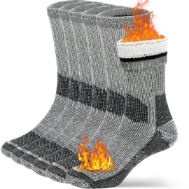 Buttons & Pleats Wool Socks for Men Women Merino Thermal Warm Cozy Winter Fuzzy Boot Sock Charcoal XSS