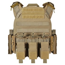 GFIRE Quick Release Lightweight Vest Adjustable Breathable Weighted Vest for Training(Brown)