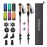 KINGGEAR Nordic Walking Stick, TP1 Hiking Poles Retractable Lightweight 7075 Aluminum, Trekking Poles with Flip Lock, Natural Cork and EVA Grip, 2pc Hiking Gear