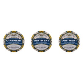 Rawleigh Medicated Ointment: 4.5 oz Blue Tin, Topical Chest Rub for Cold, Nasal Congestion, Minor Aches and Pain, with Camphor, Menthol & Eucalyptus, Non-Greasy Formula - Pack of 3