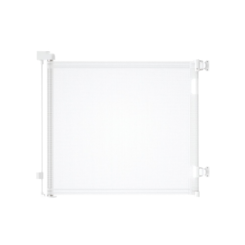 Veraste Retractable Baby Gate for Doorways and Stairs, Mesh Safety Gate for Pet, Indoor & Outdoor Use, One-Hand Operation, Easy Installation, 33.6 Tall, Expands to 55 WideWhite,33.6x55)