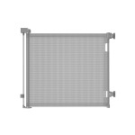 Veraste Retractable Baby Gate for Doorways and Stairs, Mesh Safety Gate for Pet, Indoor & Outdoor Use, One-Hand Operation, Easy Installation, 33.6 Tall, Expands to 71 Wide(Grey,33.6x71)