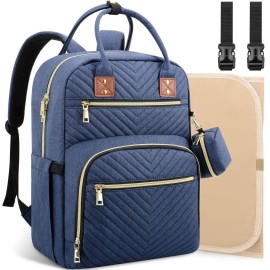 Tenot Baby Diaper Bag Backpack, Travel Diaper Bags for Baby Girl Boy Large Capacity Baby Bag Backpack for Women Peacock Blue
