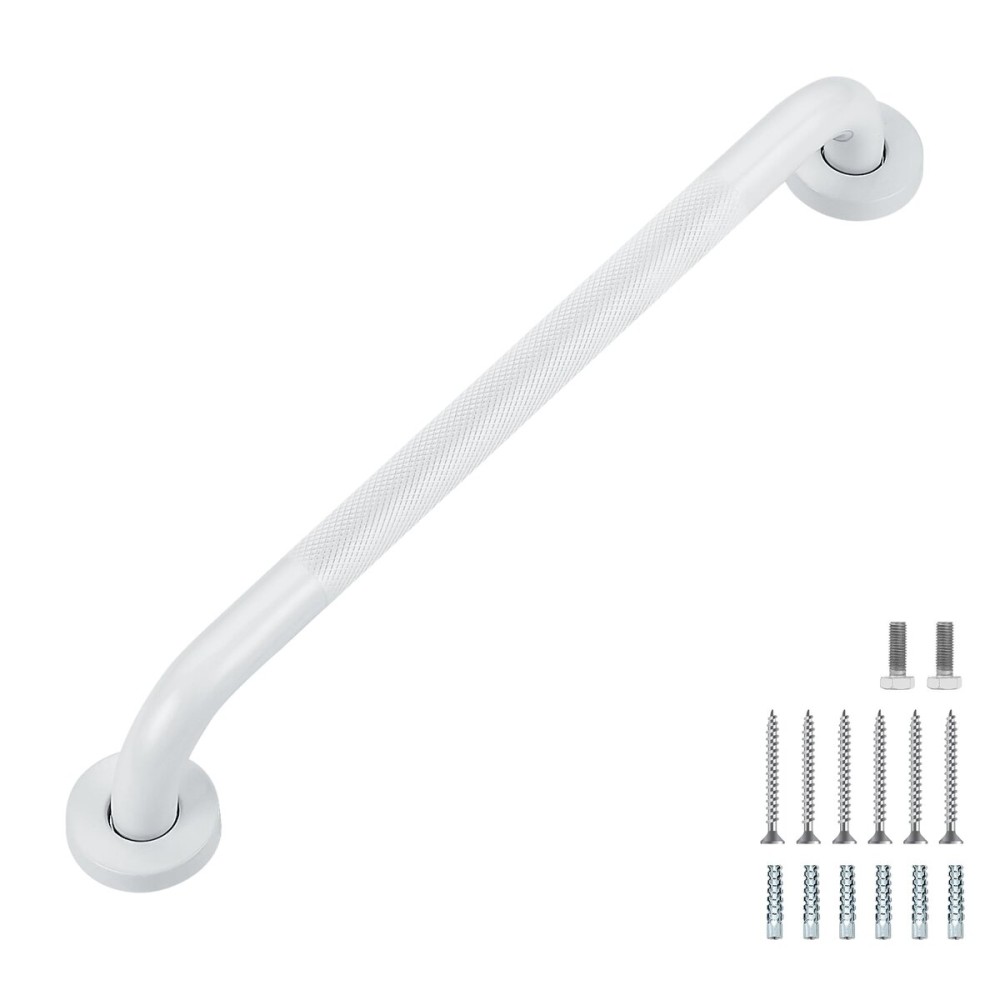 Grab Bars for Shower, 1 Pack 18-Inch Anti Slip Shower Handles for Elderly, Safety Shower Grab Bar, Stainless Steel Handicap Grab Bars for Bathroom (White 1 Diameter)