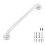 Grab Bars for Shower, 1 Pack 18-Inch Anti Slip Shower Handles for Elderly, Safety Shower Grab Bar, Stainless Steel Handicap Grab Bars for Bathroom (White 1 Diameter)