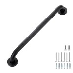 Grab Bars for Shower, 2 Pack 20-Inch Anti Slip Shower Handles for Elderly, Safety Shower Grab Bar, Stainless Steel Handicap Grab Bars for Bathroom (Black 1 Diameter)