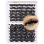 ALICE Lash Clusters DIY Lash Extensions 240PCS 14-20MM Individual Lashes Cluster Lashes Natural 40D Eyelash Extensions Faux Mink Individual Eyelashes