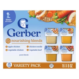 Gerber Stage 2 Baby Food, Nourishing Blends Tubs, ..