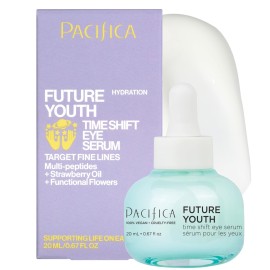 Pacifica Future Youth Time Shift Eye Serum - Peptide Eye Serum for Fine Lines & Dark Circles, Lifting & Firming Under Eye Treatment w/Flora + Peptide-11, Unscented Hydrating Gel for All Skin Types