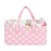 QiANBiRD Diaper Caddy Organizer for Baby Girl-Nursery Storage Bin-Portable Car Organizer for Diapers and Baby Wipes- Baby Shower Registry Basket Newborn Must Have Tote Caddy BagPink Heart