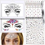 Teenitor Face Gems Festival Face Jewels Makeup Face Rhinestones, Hair Gems, Eye Gems, Body Gems, Stick On Gems for Face, Eye, Body, Hair