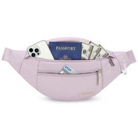 MAXTOP Large Crossbody Fanny Pack with 4-Zipper Pockets,Gifts for Enjoy Sports Festival Workout Traveling Running Casual Hands-Free Wallets Waist Pack Phone Bag Fits All Phones