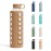 purifyou 40oz / 32oz / 22oz / 12oz Borosilicate Glass Water Bottle with Time & Volume Markers, Silicone Sleeve, Stainless Steel Lid | Reusable Glass Bottle for Water & Juice (32oz Iced Coffee)