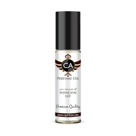 CA Perfume Impression of Shanghai Lily for Women Fragrance Oil Amber Floral Scent Long Lasting Perfumes for Women Travel Size TSA Ready Mini Parfum Body Oil Roll-on 0.33 Fl Oz 10ml