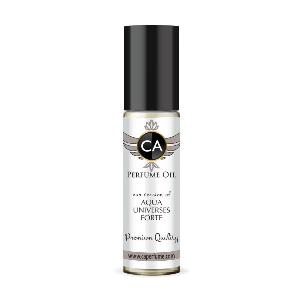 CA Perfume Impression of Aqua Universus Forte Unisex Fragrance Oil Floral Woody Musk Scent Long Lasting Perfumes for Women & Men Travel Size TSA Ready Mini Parfum Body Oil Roll-on 0.33 Fl Oz 10ml
