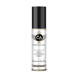 CA Perfume Impression of Aqua Universus Forte Unisex Fragrance Oil Floral Woody Musk Scent Long Lasting Perfumes for Women & Men Travel Size TSA Ready Mini Parfum Body Oil Roll-on 0.33 Fl Oz 10ml