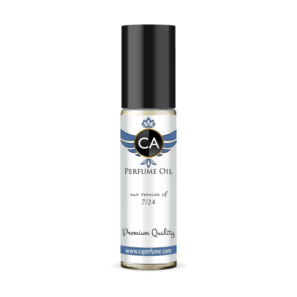 CA Perfume Impression of 7/24 Unisex Fragrance Oil Musky Floral Scent Long Lasting Perfumes for Women & Men Travel Size TSA Ready Mini Parfum Body Oil Roll-on 0.33 Fl Oz 10ml