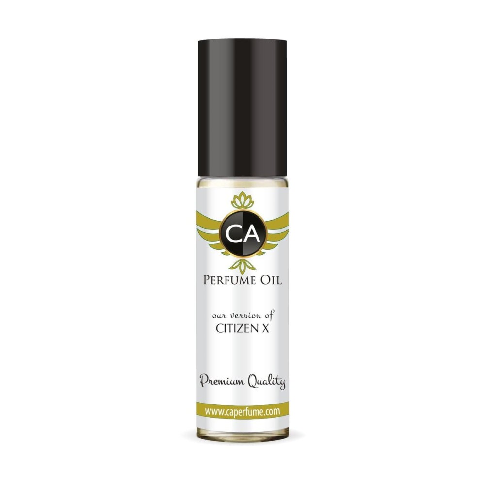 CA Perfume Impression of Member X Unisex Fragrance Oil Aromatic Scent Long Lasting Perfumes for Women & Men Travel Size TSA Ready Mini Parfum Body Oil Roll-on 0.33 Fl Oz 10ml