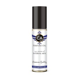 CA Perfume Impression of Interval Men Perfume Oil Amber Woody Scent Long Lasting Cologne for Men Travel Size TSA Ready Mini Parfum Body Oil Roll-on 0.33 Fl Oz 10ml