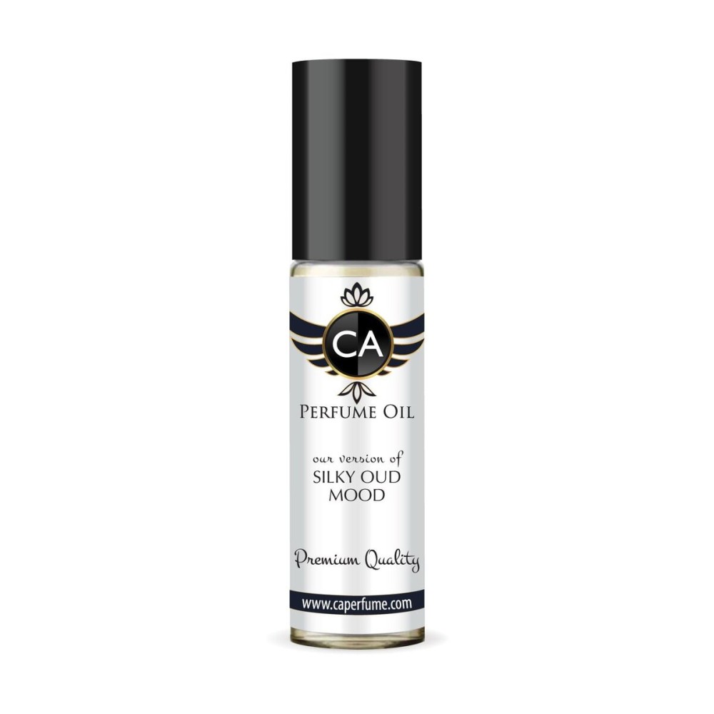 CA Perfume Impression of Silky Oud Mood Unisex Fragrance Oil Amber Scent Long Lasting Perfumes for Women & Men Travel Size TSA Ready Mini Parfum Body Oil Roll-on 0.33 Fl Oz 10ml