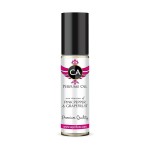 CA Perfume Impression of Pink Pepper & Grapefruit Unisex Fragrance Oil Aromatic Spicy Scent Long Lasting Perfumes for Women & Men Travel Size TSA Ready Mini Parfum Body Oil Roll-on 0.33 Fl Oz 10ml