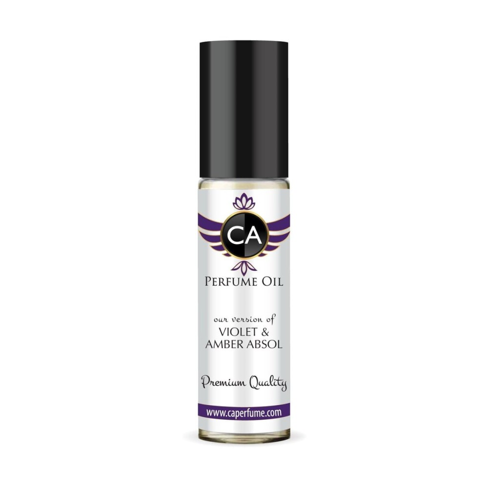 CA Perfume Impression of Violet & Amber Absol Unisex Fragrance Oil Amber Floral Scent Long Lasting Perfumes for Women & Men Travel Size TSA Ready Mini Parfum Body Oil Roll-on 0.33 Fl Oz 10ml