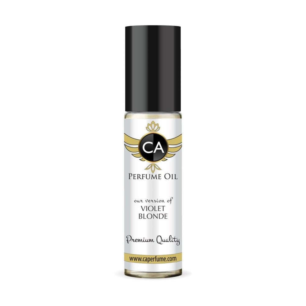 CA Perfume Impression of Violet Blonde for Women Fragrance Oil Floral Woody Musk Scent Long Lasting Perfumes for Women Travel Size TSA Ready Mini Parfum Body Oil Roll-on 0.33 Fl Oz 10ml