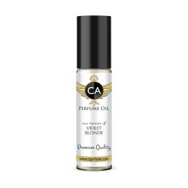 CA Perfume Impression of Violet Blonde for Women Fragrance Oil Floral Woody Musk Scent Long Lasting Perfumes for Women Travel Size TSA Ready Mini Parfum Body Oil Roll-on 0.33 Fl Oz 10ml