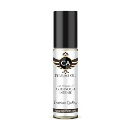 CA Perfume Impression of Oud Wood Intense Unisex Fragrance Oil Amber Woody Scent Long Lasting Perfumes for Women & Men Travel Size TSA Ready Mini Parfum Body Oil Roll-on 0.33 Fl Oz 10ml