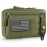 FRTKK Tactical Molle Admin Pouch Utility Laser Cut EDC Tool Pouch Bag Horizontal Modular Pouches Include US Flag Patch and Keychain (Army Green)