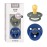 BIBS Pacifiers | Natural Rubber Baby Pacifier | Set of 2 BPA-Free Soothers | Made in Denmark | Pine/Cornflower 6+ Months (Pack of 2)