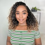 Yewell 9 Packs Goddess Box Braids Crochet Hair Boho Box-Braids With Curly Ends Crochet-Hair For Black Women, 12 Inch Pre Looped Bohemian Crochet Box-Braiding (12Inch 9 Packs,T27)