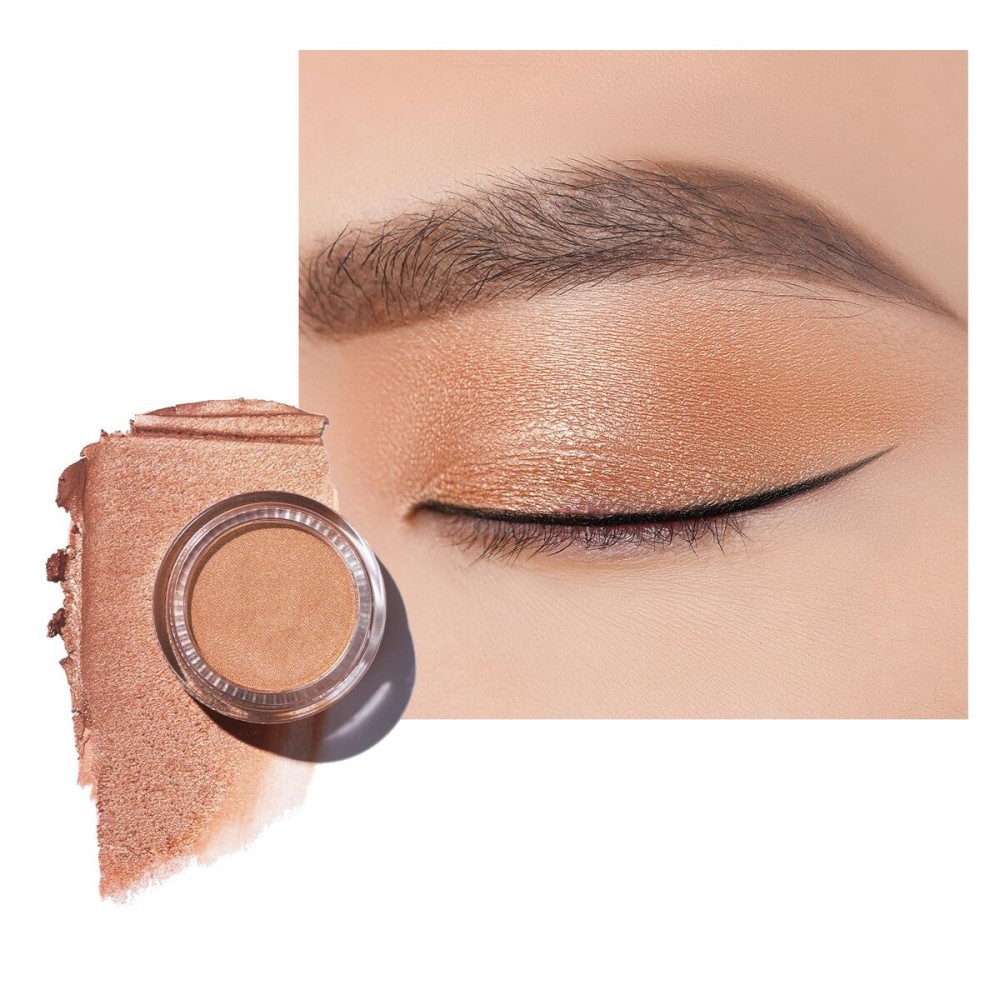 Oulac Nude Pearl Cream Eyeshadow also for Highlighter Shimmer Eye Shadow Waterproof&Long Lasting with Moisturizing Formula Blendable Shimmer Eye Make-up,Vegan & Cruelty-Free,6g P02