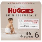 Huggies Size 6 Diapers, Skin Essentials Baby Diapers, Size 6 (35+ lbs), 36 Count