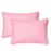 EXQ Home Toddler Pillowcases Zippered 13x18 Travel Pillow Case Set of 2, Small Pillow Case Fits Baby Pillow Sized 12x16, 13x18, Kids Pillowcases 2 Pack Machine Washable(Pink)
