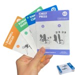 Arena Strength Dumbbell Workout Cards Part 2 - Instructional Deck with 53 Exercises & 6 Pre-Done Routines, Blue, Plastic