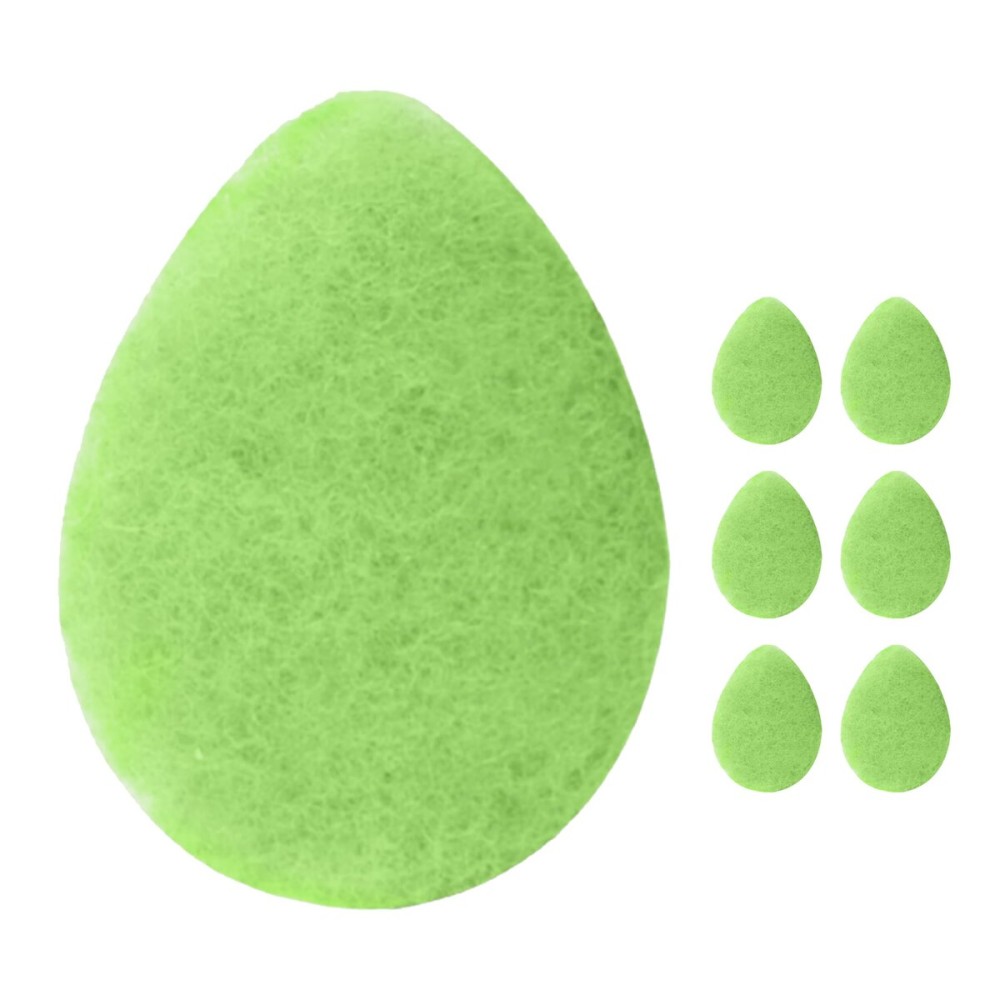 KOL Face Scrubber Pads, Green Tea Infused Exfoliating Facial Cleansing Sponges for Daily Face Wash and Makeup Removal, 6 Count