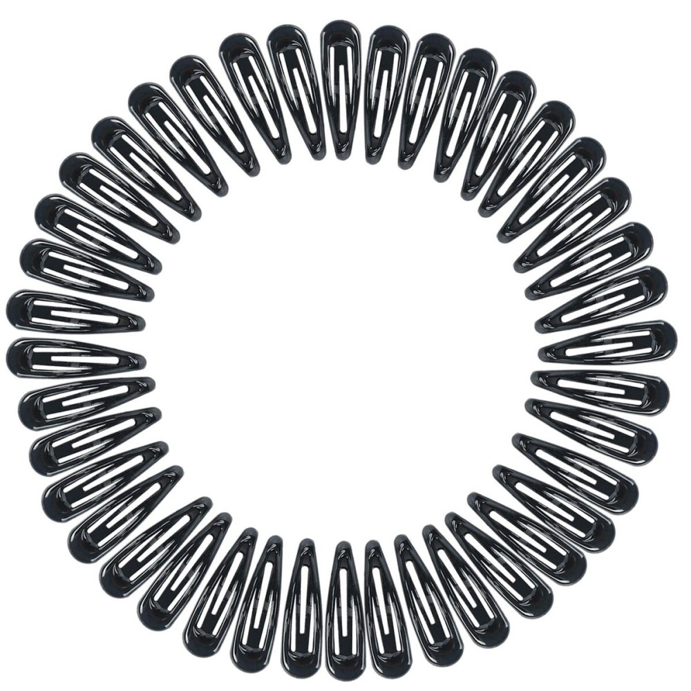 30,60 80 Pack Black 2 Inch Women Metal Snap Hair Clips Accessories No Slip Hair Barrettes Girls Women Hair Accessories (Black-1 40PCS)
