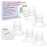 Nenesupply 2nd Generation 15mm 6pc Flange Inserts Compatible with 24mm Flange of Elvie Stride Spectra Momcozy Willow Reduce 24mm to 15mm Not Original Elvie Pump Parts